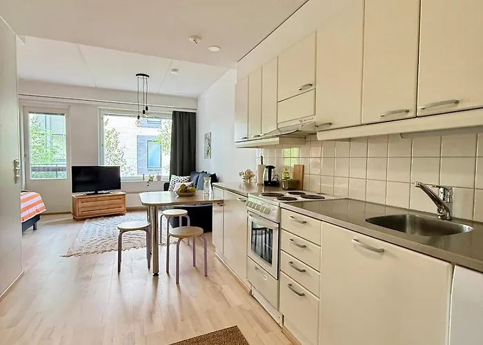 Keskustan Helmi Saunalla 33m2 Ilm P-paikka * クーサモ